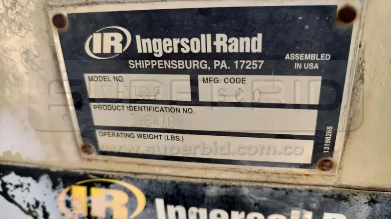 VIBROCOMPACTADORA INGERSOLL RAND DD118HF 2006 POT. 148 HP, CAP. 12 TON, PLACA: MC211695 Ubic.: TURBACO, BOLIVAR — imagen 3 de 8