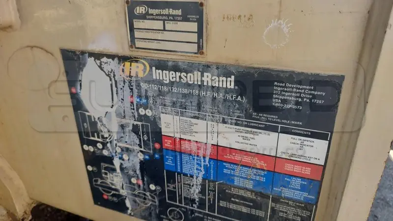 VIBROCOMPACTADORA INGERSOLL RAND DD118HF 2006 POT. 148 HP, CAP. 12 TON, PLACA: MC211695 Ubic.: TURBACO, BOLIVAR — imagen 4 de 8