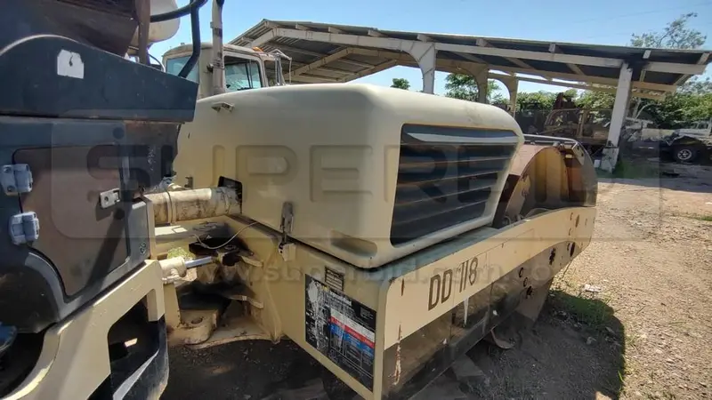 VIBROCOMPACTADORA INGERSOLL RAND DD118HF 2006 POT. 148 HP, CAP. 12 TON, PLACA: MC211695 Ubic.: TURBACO, BOLIVAR — imagen 5 de 8