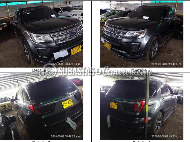 Ford Explorer 2018 Placa FQY635