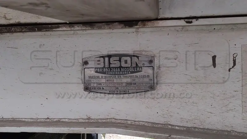 DOLIS VOLCO BISON 2 EJES MOD. 2014, PLACA: S21886 Ubic.: MOCOA, PUTUMAYO — imagen 3 de 8