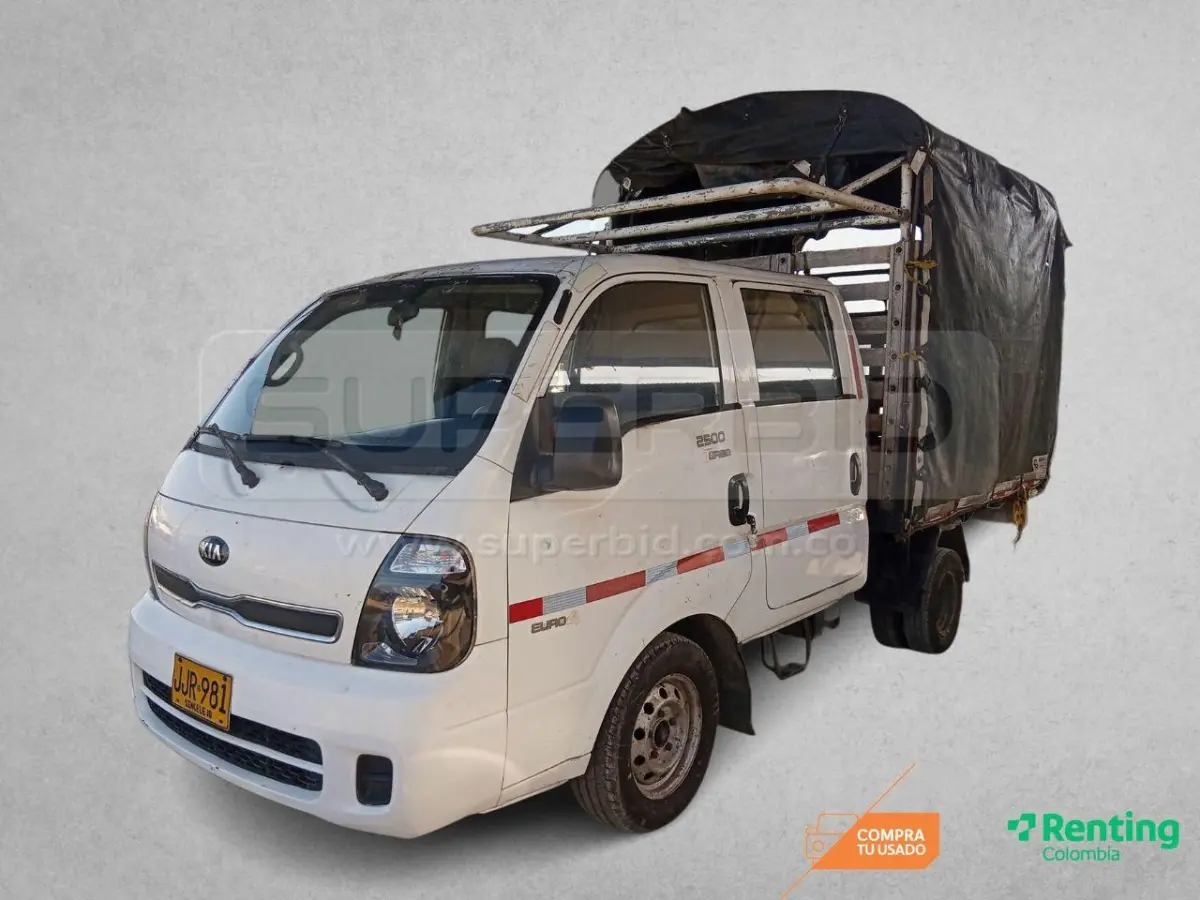 KIA K 2500 DOBLE CABINA 4X2 A/C 2497 CC MOD. 2016, PLACA: JJR981 Ubic.: BARRANQUILLA