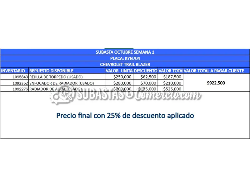 Salvamento Chevrolet Trail blazer - 2023 - 704 - Guarne — imagen 3 de 8
