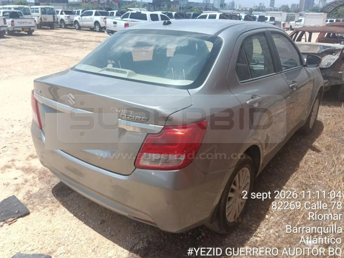 SUZUKI NEW SWIFT DZIRE TAM GL MOD. 2023, PLACA: LLZ020 Ubic.: BARRANQUILLA