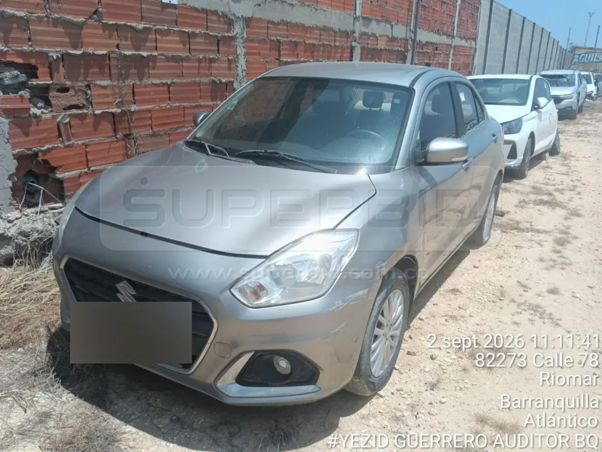 SUZUKI NEW SWIFT DZIRE TAM GL MOD. 2023, PLACA: LLZ020 Ubic.: BARRANQUILLA — imagen 2 de 6