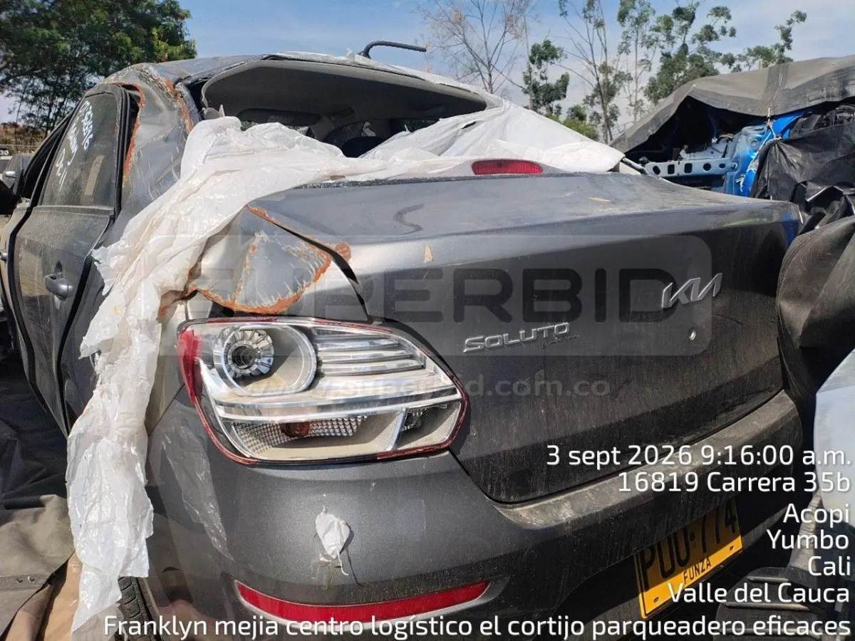 KIA SOLUTO EMOTION MT MOD. 2026, PLACA: POU774 Ubic.: CALI — imagen 2 de 7