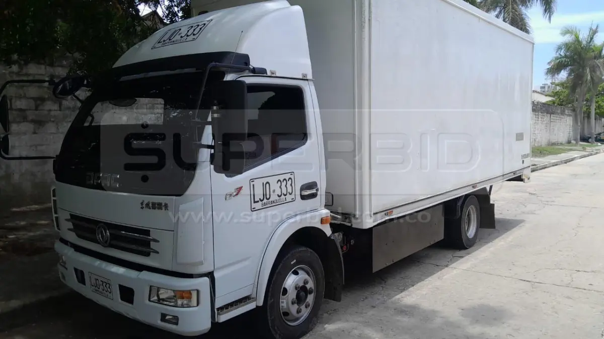 CAMION FURGON DONGFENG DFA1070SJ12N2 GNV MT 3856 CC, MOD. 2023, RP#2 PLACA: LJO333 Ubic.: BOGOTÁ D.C.